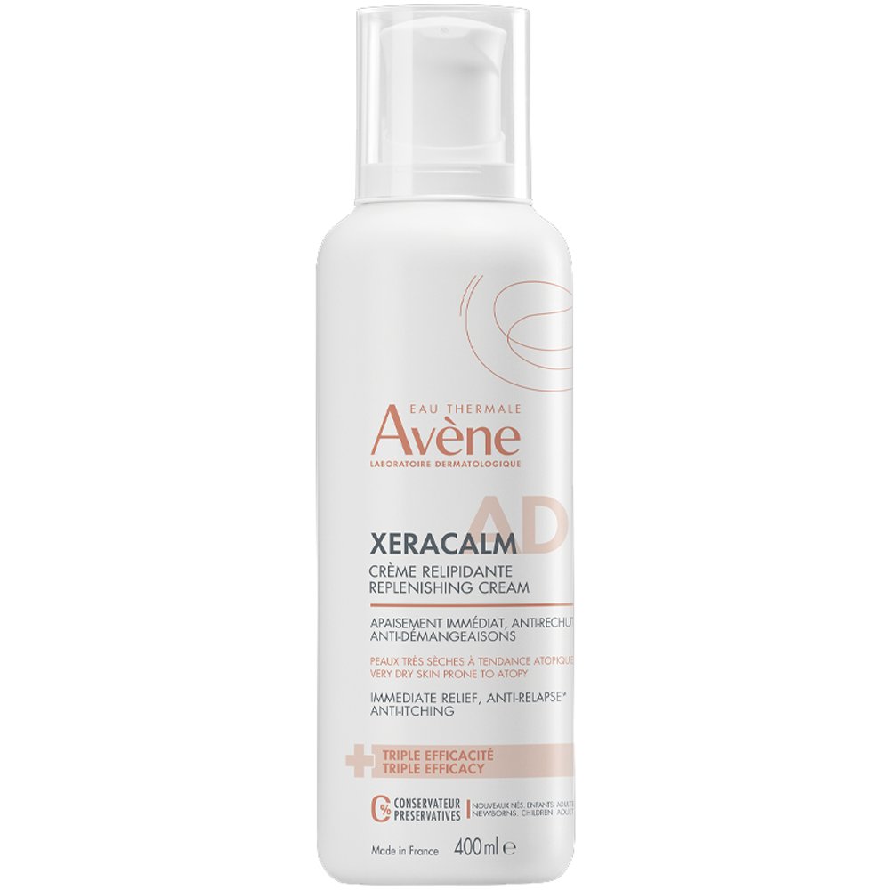 Avene Xeracalm A.D Lipid-Replenishing Cream Εξειδικευμένη Μαλακτική Κρέμα Προσώπου & Σώματος Αναπλήρωσης Λιπιδίων για Ανακούφιση του Ξηρού με Τάση για Ατοπικό Έκζεμα & Αίσθημα Κνησμού Δέρματος 400ml