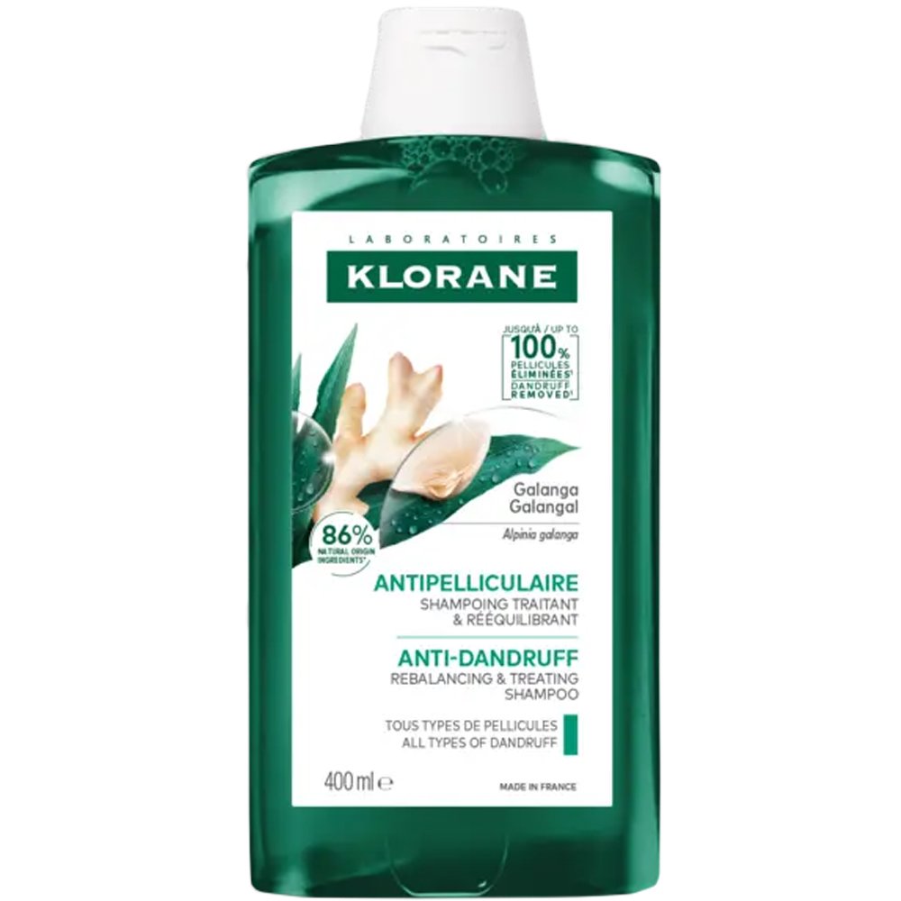 Klorane Klorane Galangal Anti-dundruff Rebalancing & Treating Shampoo Αντιπυτιριδικό Σαμπουάν Εξισορρόπησης που Δρα Ενάντια σε Κάθε Τύπο Πιτυρίδας 400ml