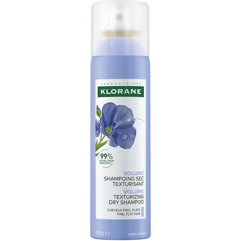 Klorane Klorane Volume Texturizing Dry Shampoo 150ml,Ξηρό Σαμπουάν για Όγκο με Ίνες Λιναριού