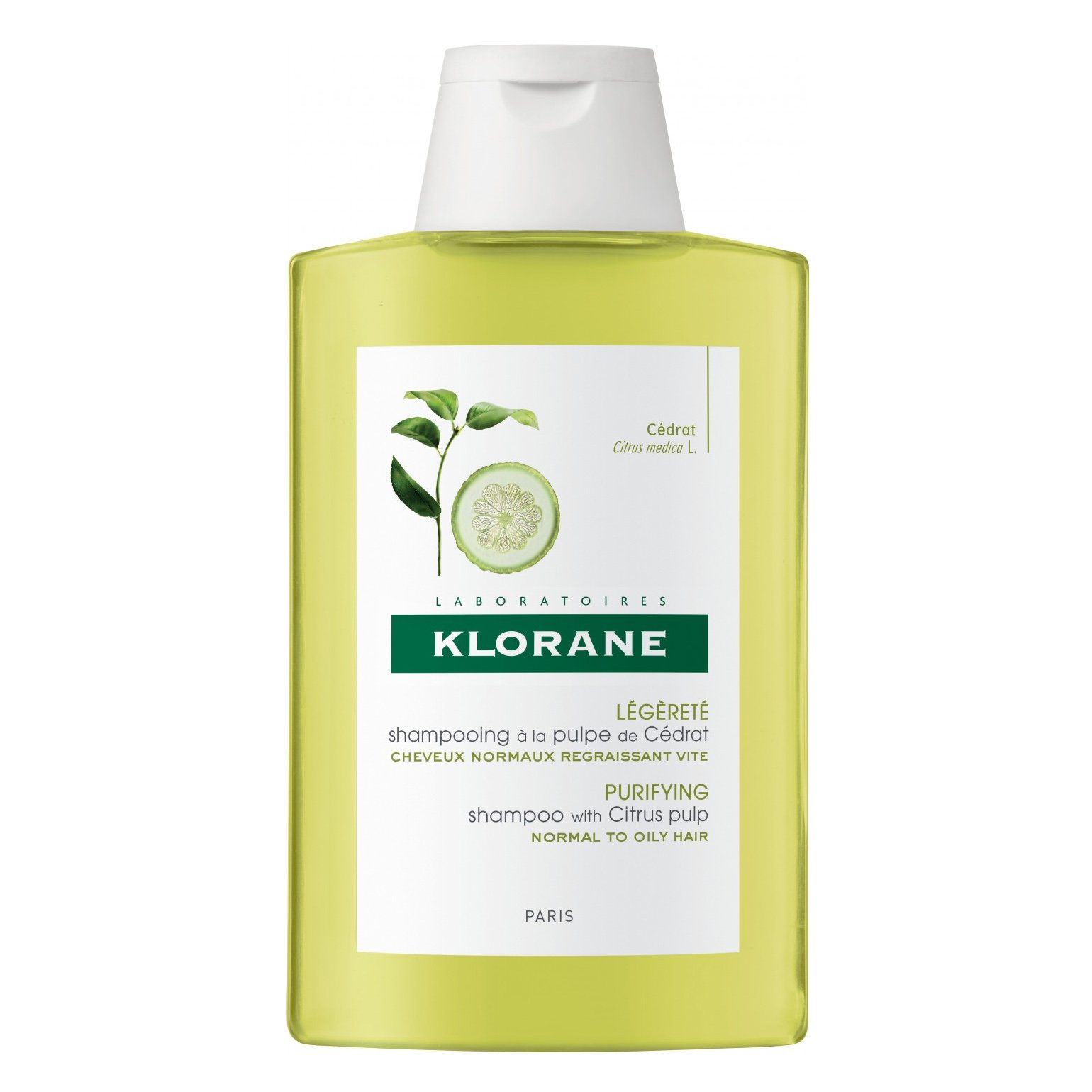 Klorane Cedrat Shampoo Σαμπουάν με Κίτρο για Ενέργεια Και Λάμψη 200ml