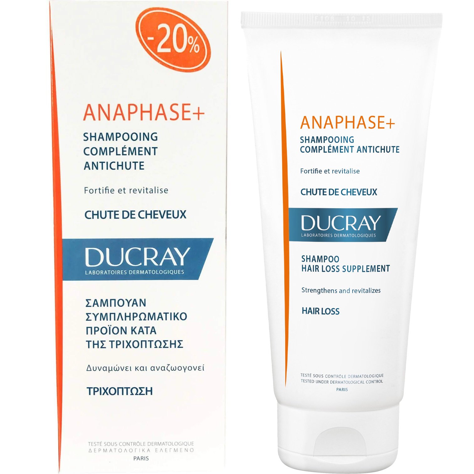 Ducray Anaphase+ Shampooing Chute De Cheveux Σαμπουάν Κατά της Τριχόπτωσης 200ml Promo -20%