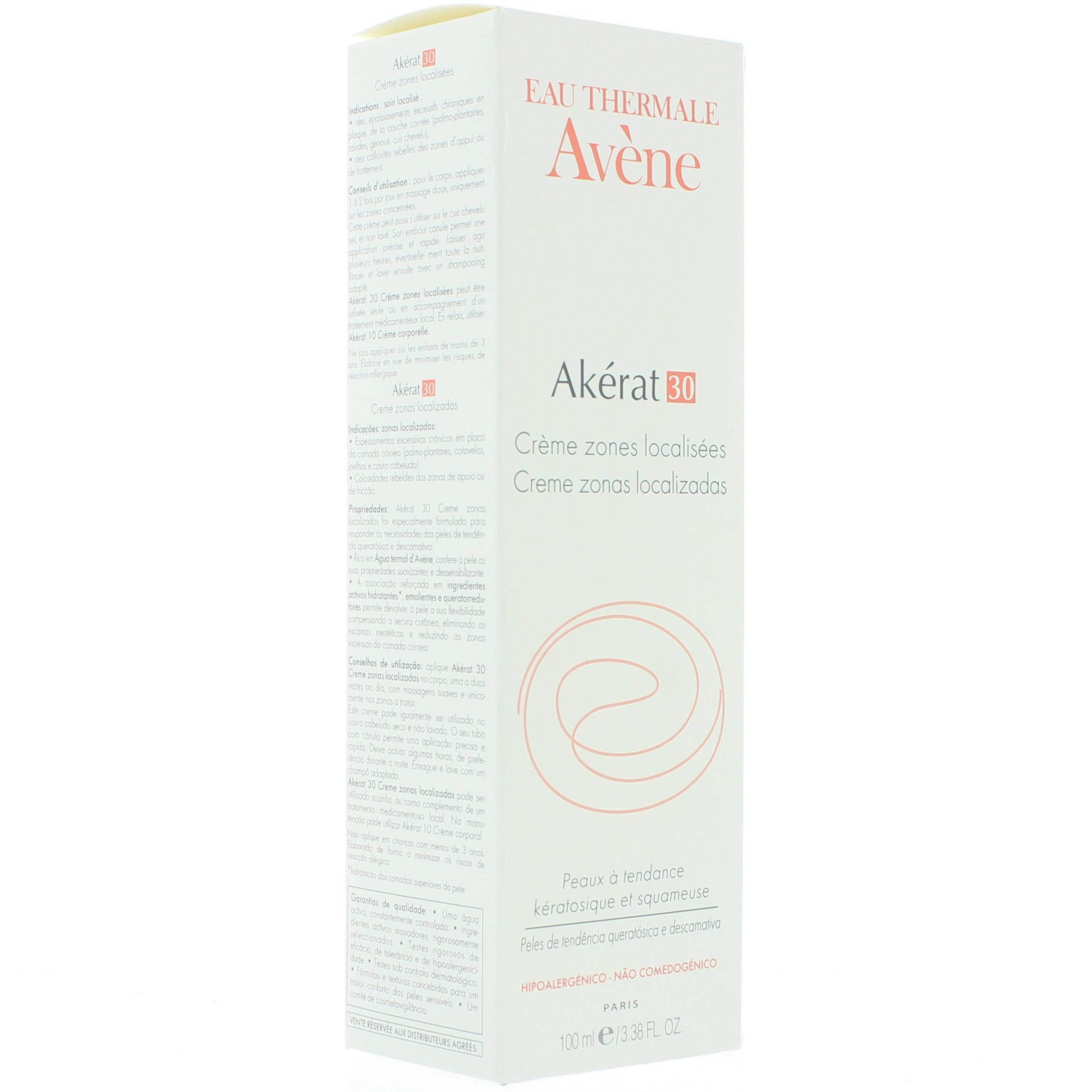 Avene Akerat 30 Creme Zones Localisees Κρέμα για Εντοπισμένες Ζώνες 100ml