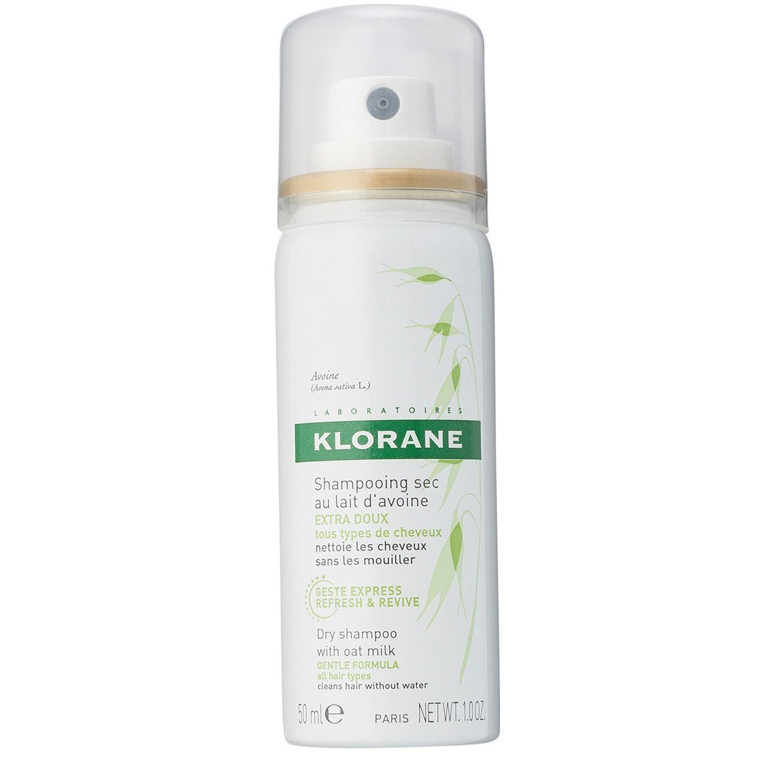 Klorane Shampooing Sec au Lait davoine Shampoo για Ξηρό Λούσιμο με Εκχύλισμα Βρώμης, για Όλους τους Τύπους Μαλλιών 50ml
