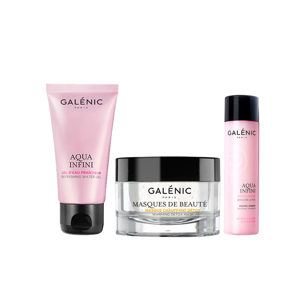 Galenic Πακέτο Προσφοράς Aqua Infini Refreshing Water Gel 50ml & Δώρο Warming Detox Mask 15ml & Aqua Infini Lotion 40ml