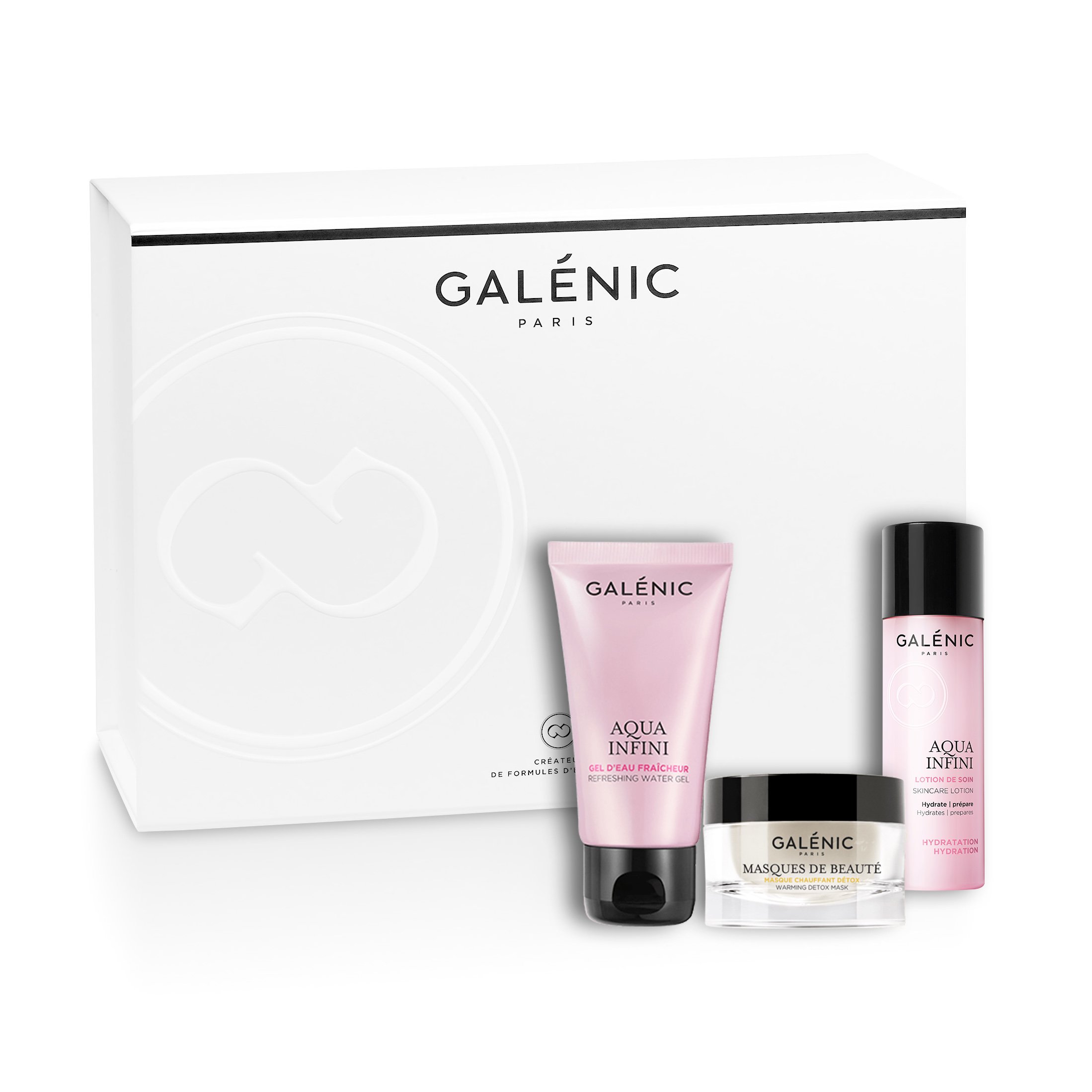 Galenic Πακέτο Προσφοράς Aqua Infini Refreshing Water Gel 50ml & Δώρο Warming Detox Mask 15ml & Aqua Infini Lotion 40ml