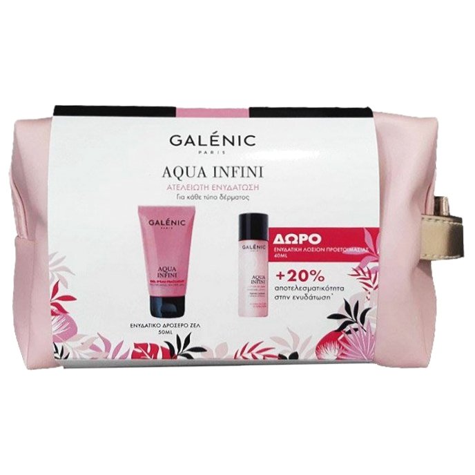 Galenic Set Aqua Infini Refreshing Water Gel Ενυδατικό Δροσερό Ζελ 50ml & Δώρο Aqua Infini Lotion De Soin 40ml & Νεσεσερ