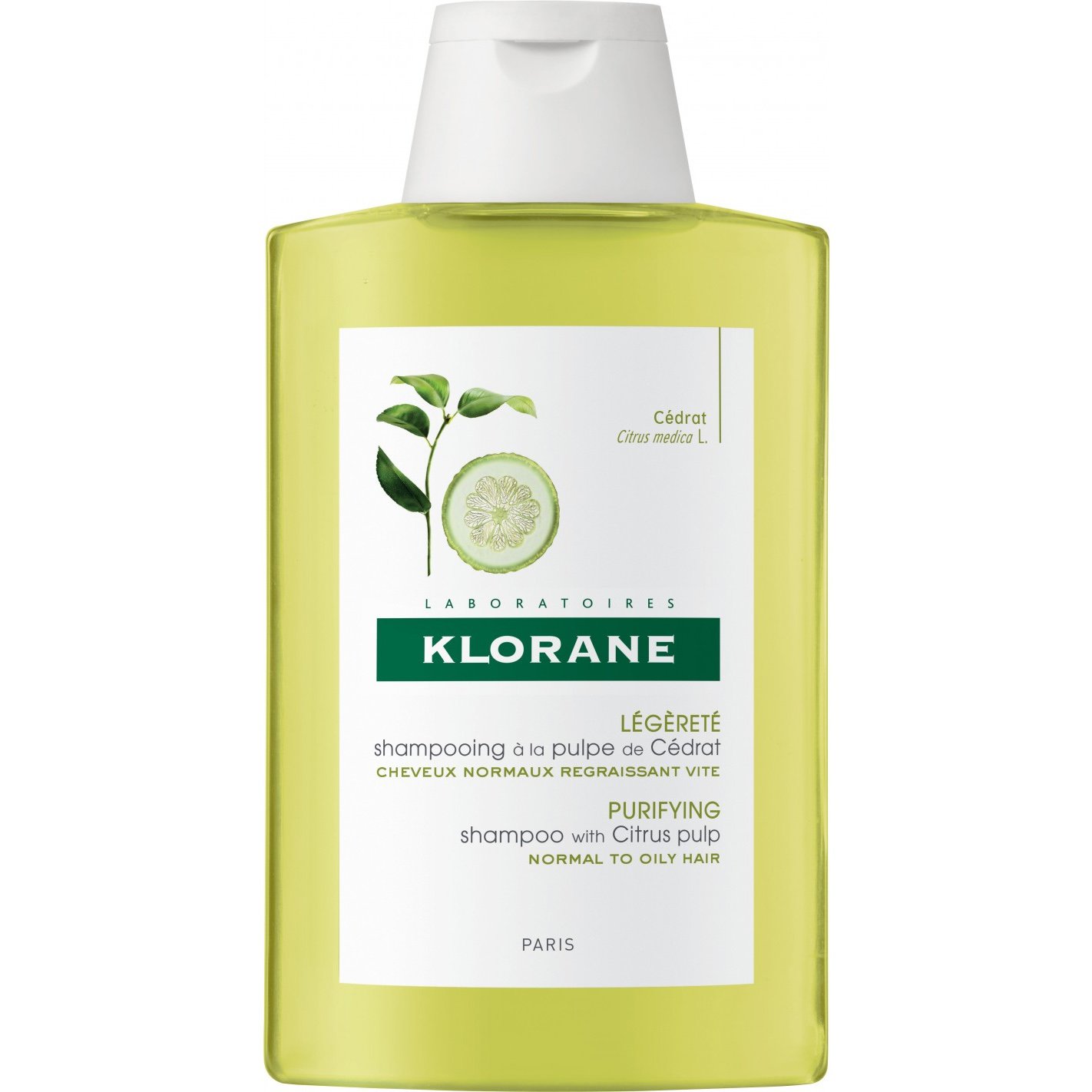 Klorane Shampooing a la Pulpe de Cedrat Shampoo με Κίτρο για Ενέργεια & Λάμψη 200ml Promo -25%