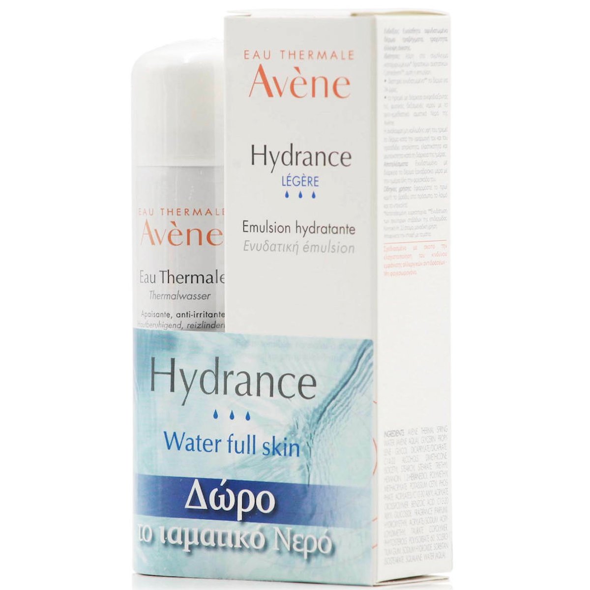 Avene Πακέτο Προσφοράς Hydrance Legere Ενυδατική Κρέμα Προσώπου Ελαφριάς Υφής για Κανονικό, Μικτό Δέρμα 40ml & Δώρο Eau Thermal Spray Ιαματικό Νερό 50ml