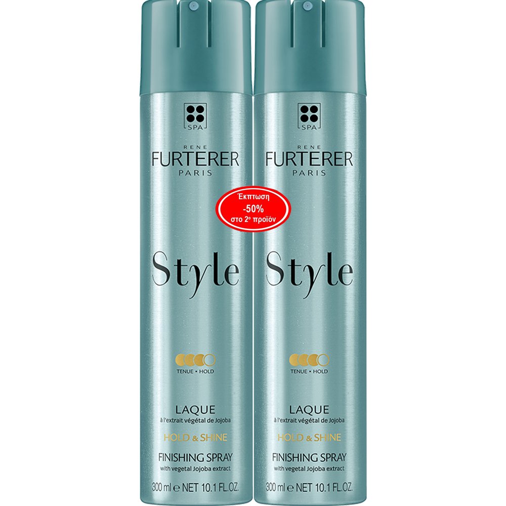 Rene Furterer Promo Style Hold & Shine Finishing Spray Φυτική Λακ με Έλαιο Jojoba που Εξασφαλίζει Κράτημα που Διαρκεί & Σταθεροποιεί τα Χτενίσματα 600ml