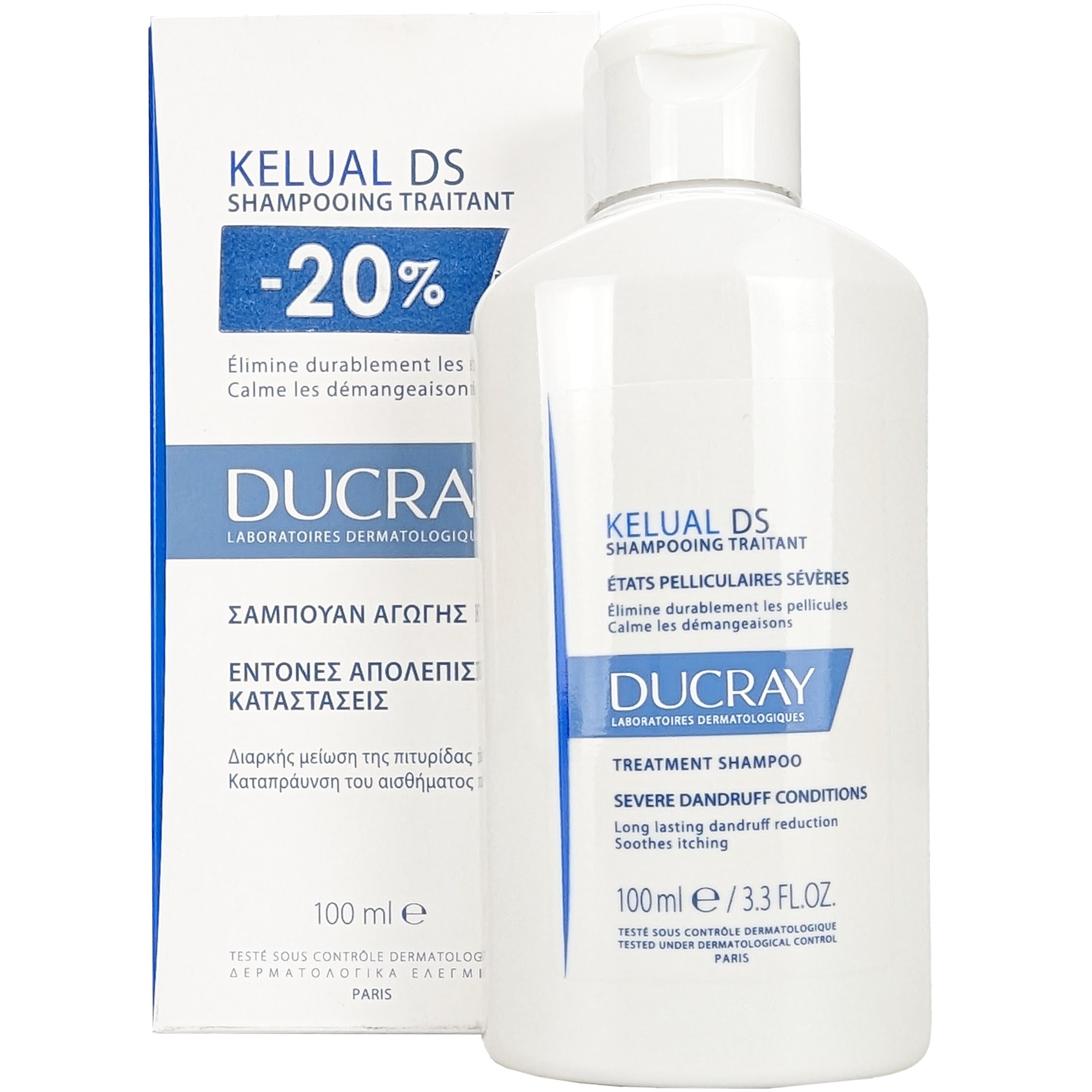 Ducray Ducray Promo Kelual DS Treatment Shampoo Σαμπουάν Αγωγής για Μείωση της Πιτυρίδας & Καταπράυνση του Κνησμού 100ml