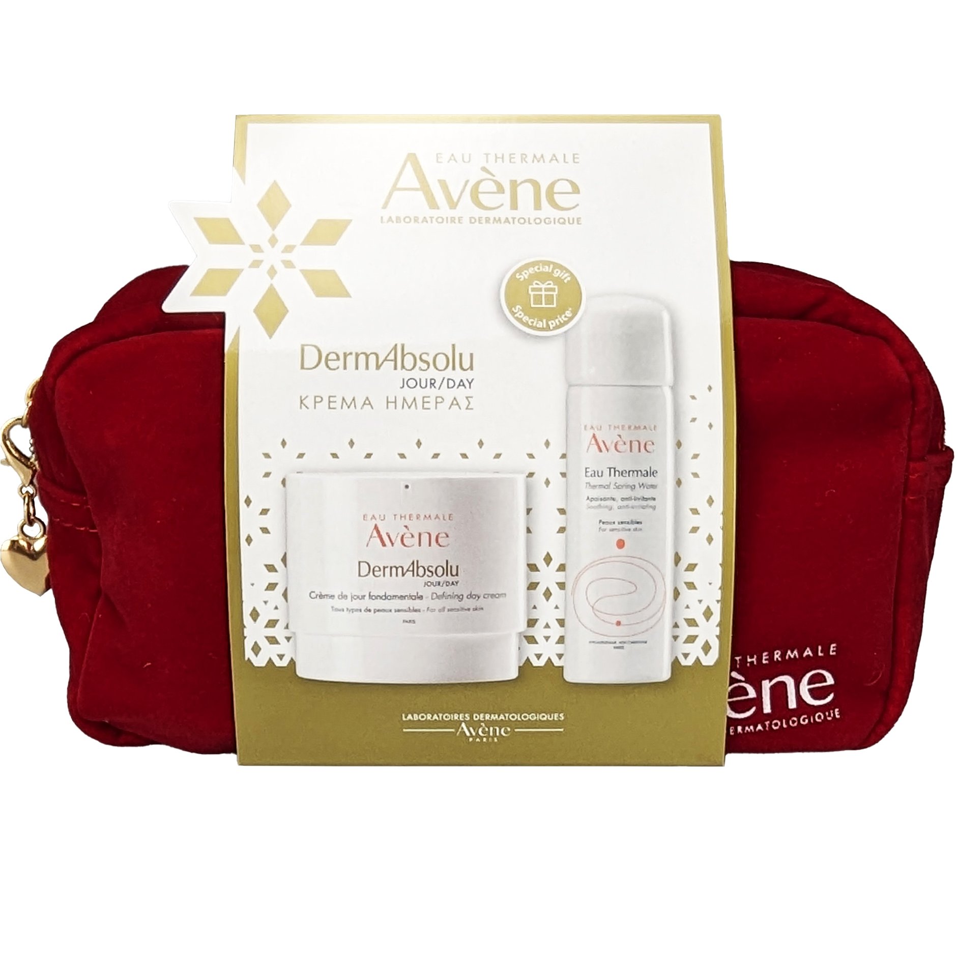 Avene Promo Dermabsolu Defining Day Cream 40ml & Eau Thermale Soothing / Anti-Irritating Thermal Spring Water 50ml & Νεσεσέρ