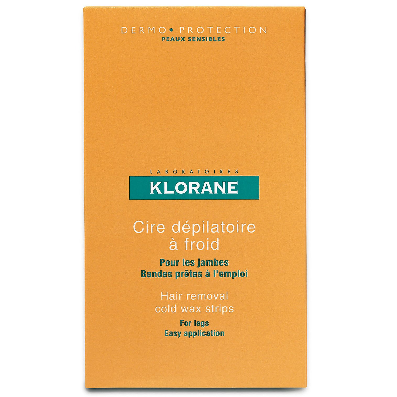 Klorane Bandes de Cire Froide a l’amande Jambes Αποτριχωτικές Ταινίες για τα Πόδια Κρύου Κεριού 6 Τεμάχια