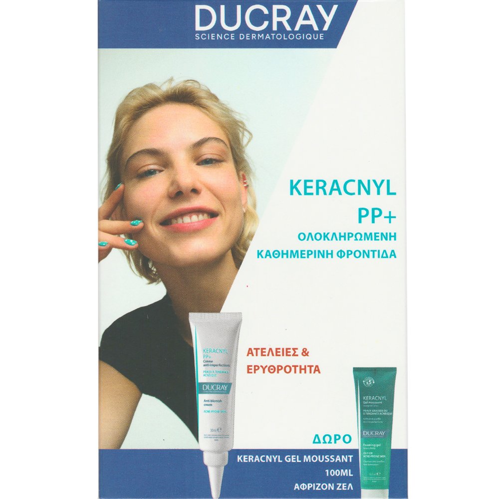 Ducray Promo Keracnyl PP+ Anti-Blemish Cream 30ml & Δώρο Foaming Face & Body Gel 100ml