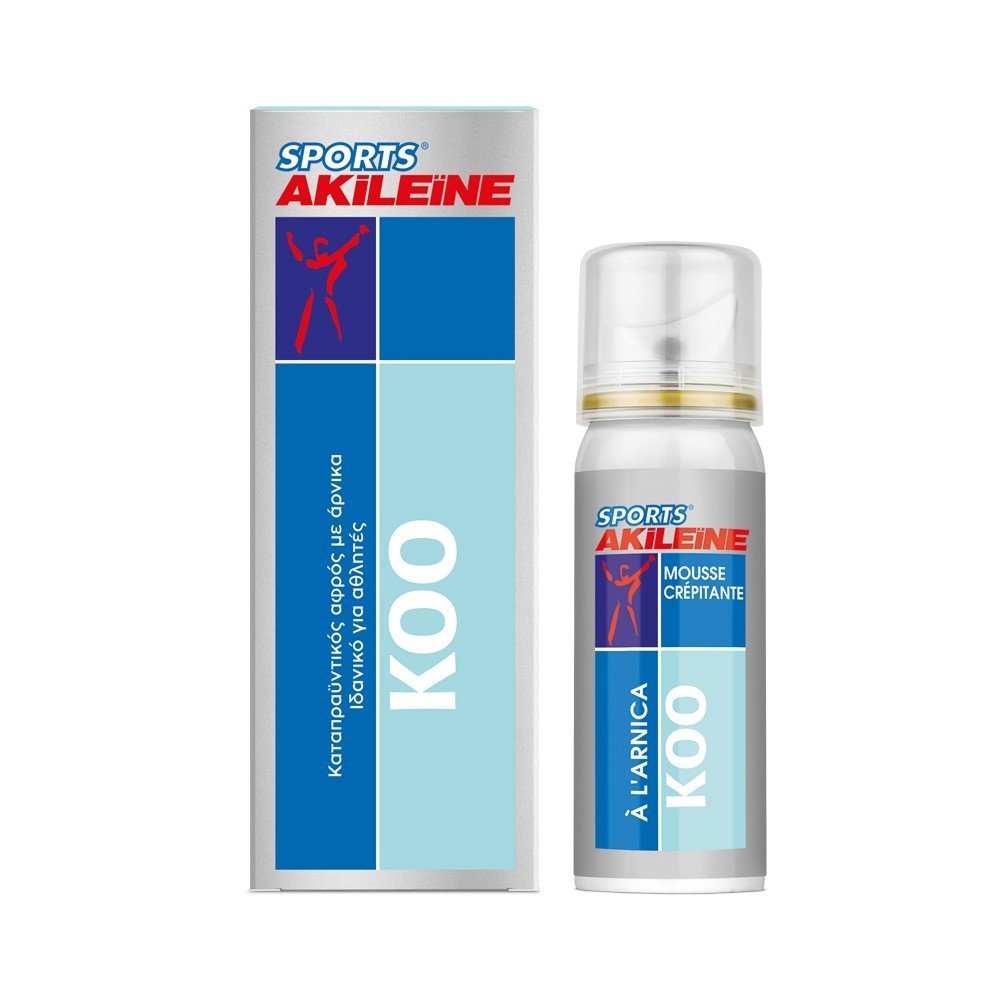 Akileine Akileine Sport KOO Crackling Foam Spray Καταπραϋντικός Αφρός σε Spray με Άρνικα Ιδανικό για Αθλητές 50ml