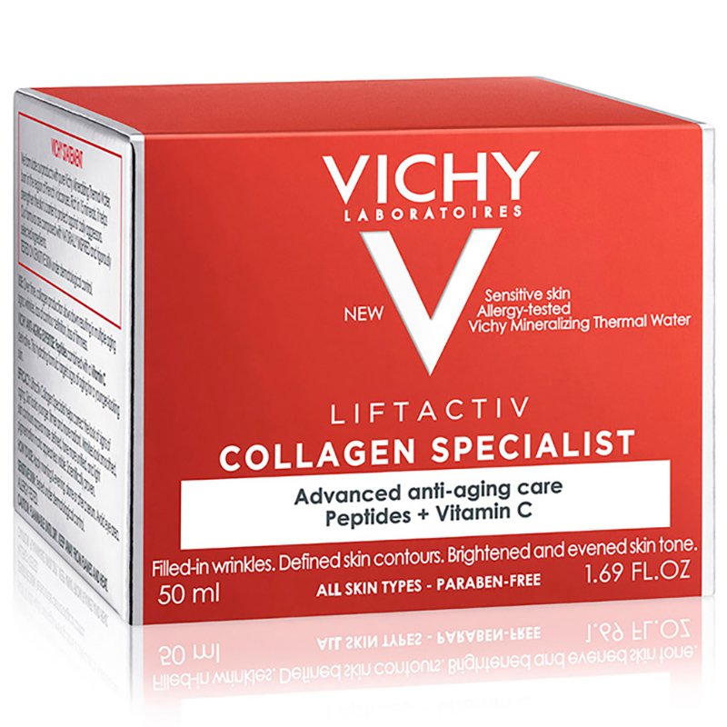 Vichy Liftactiv Collagen Specialist Κρέμα Ημέρας Προσώπου για Επανόρθωση των Βαθιών & Κάθετων Ρυτίδων της Επιδερμίδας 50ml