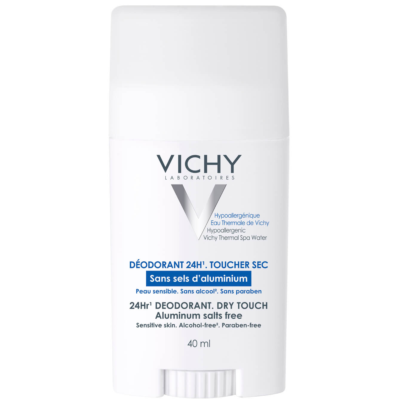Deodorant 24h 40ml – Vichy,Αποσμητική Φροντίδα Stick Χωρίς Άλατα για τις Αντιδραστικές Επιδερμίδες