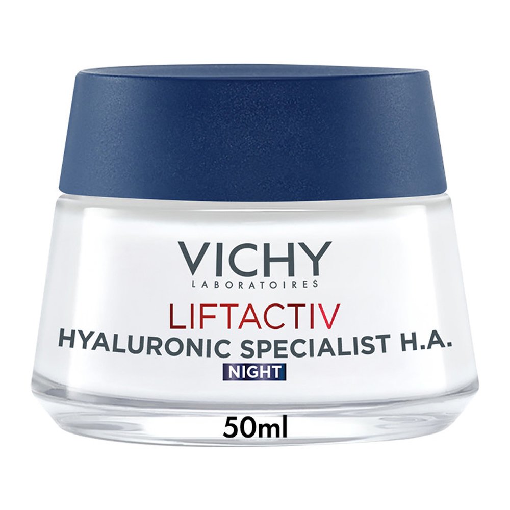 Vichy Vichy Liftactiv Hyaluronic Specialist H.A. Κρέμα Νύχτας Προσώπου για Ενίσχυση του Υαλουρονικού Οξέος Ενάντια στα Πρώτα Σημάδια Γήρανσης 50ml
