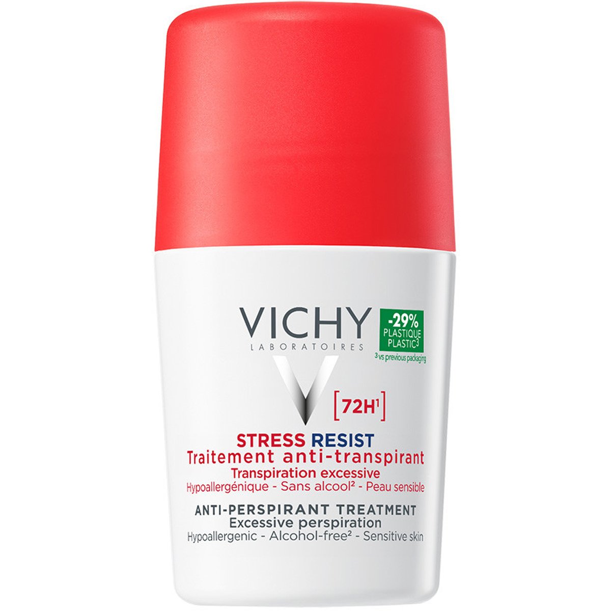 Vichy Vichy Stress Resist 72h Deodorant & Antiperspirant Roll-on Αποσμητικό, Αντιιδρωτικό Roll-on για Προστασία Έως & 72 Ώρες, Κατά της Έντονης Εφίδρωσης 50ml
