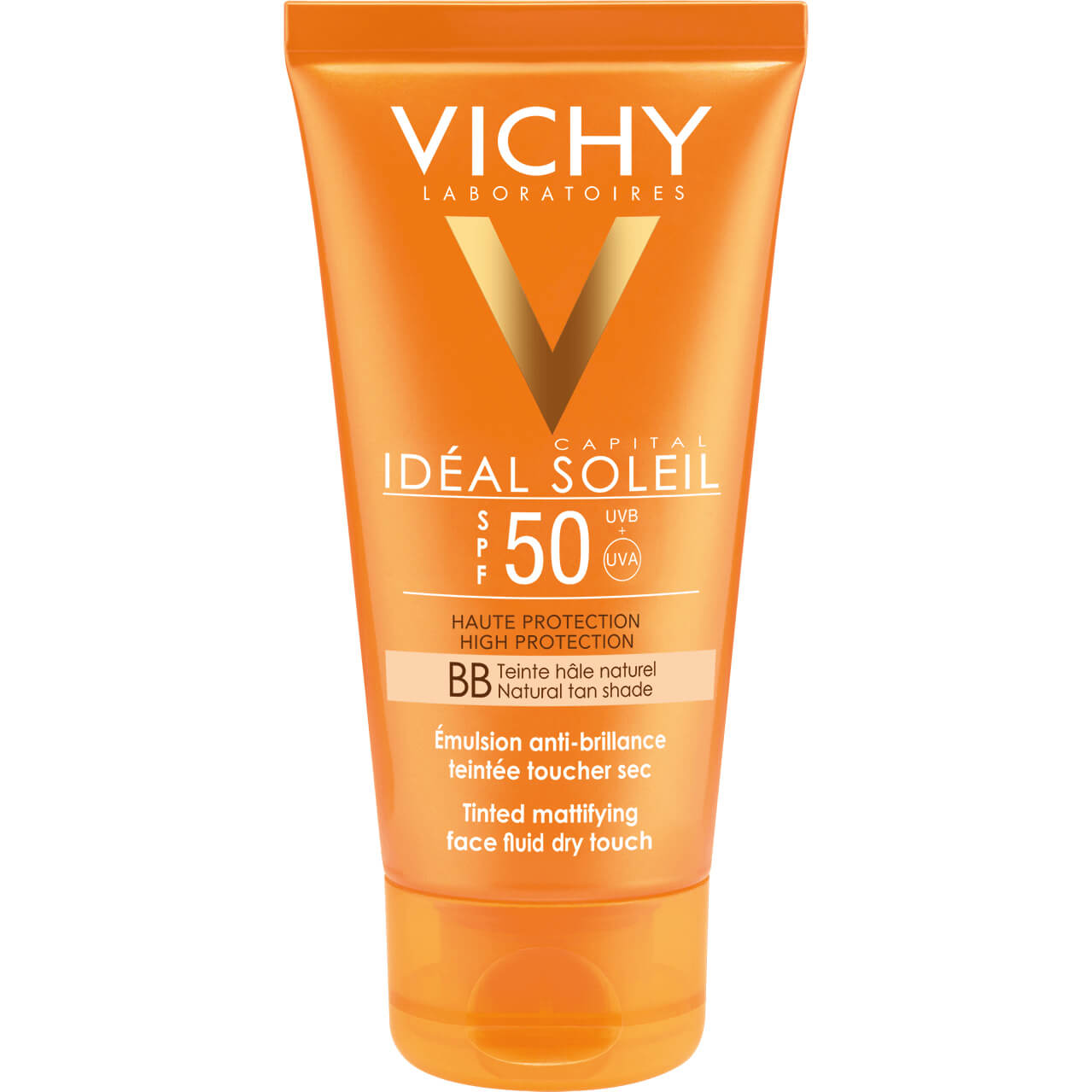 Vichy Ideal Soleil BB Emulsion Spf50 Tinted Αντηλιακή Κρέμα Προσώπου Υψηλής Προστασίας, Με Χρώμα & Ματ Αποτέλεσμα 50ml