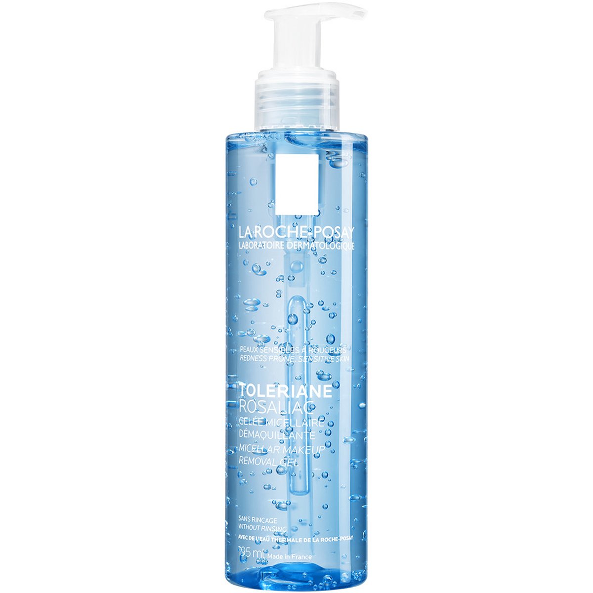 La Roche-Posay Toleriane Rosaliac Micellar Make-up Removal Gel Καθημερινό Τζελ Ντεμακιγιάζ για το Πολύ Ευαίσθητο & Αντιδραστικό Δέρμα 195ml