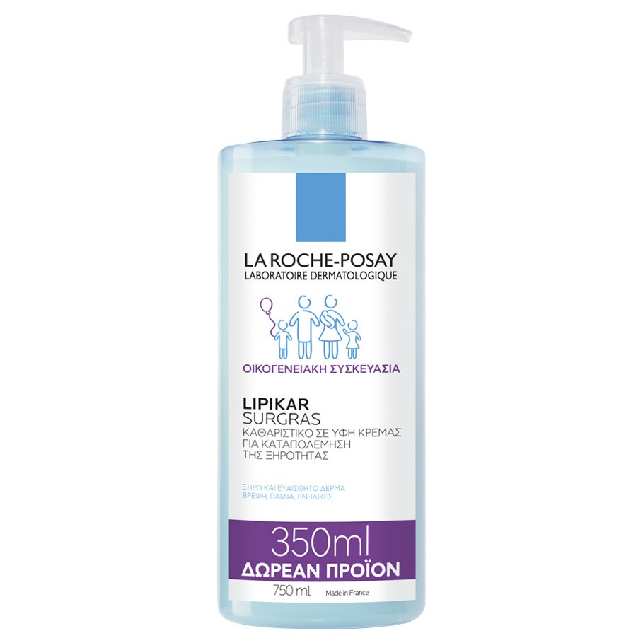 La Roche-Posay Lipikar Surgras Liquid Καθαριστικό Σώματος σε Υφή Κρέμας Κατά της Ξηρότητας 750ml