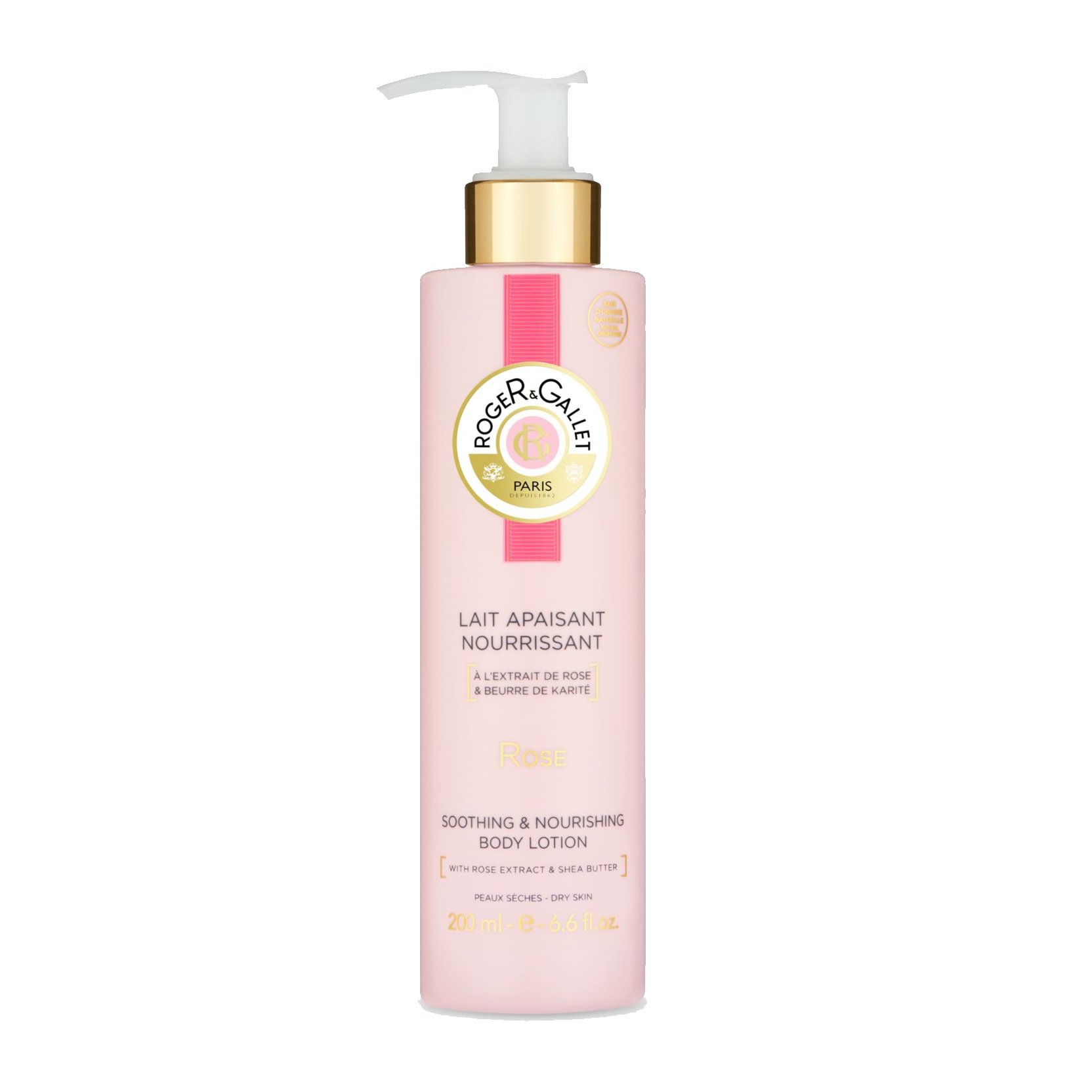 Roger & Gallet Rose Soothing & Nourishing Ενυδατική Λοσιόν Σώματος με Άρωμα Τριαντάφυλλο για Ξηρές Επιδερμίδες 200ml