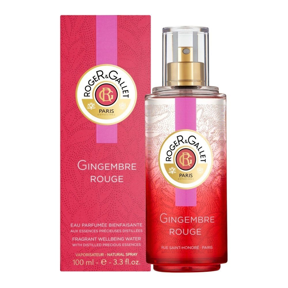Roger & Gallet Gingembre Rouge Fragrant Wellbeing Water Γυναικείο Άρωμα με Νότες Τζίντζερ, Ροζ Πιπεριού & Ξύλου Cabreuna 100ml