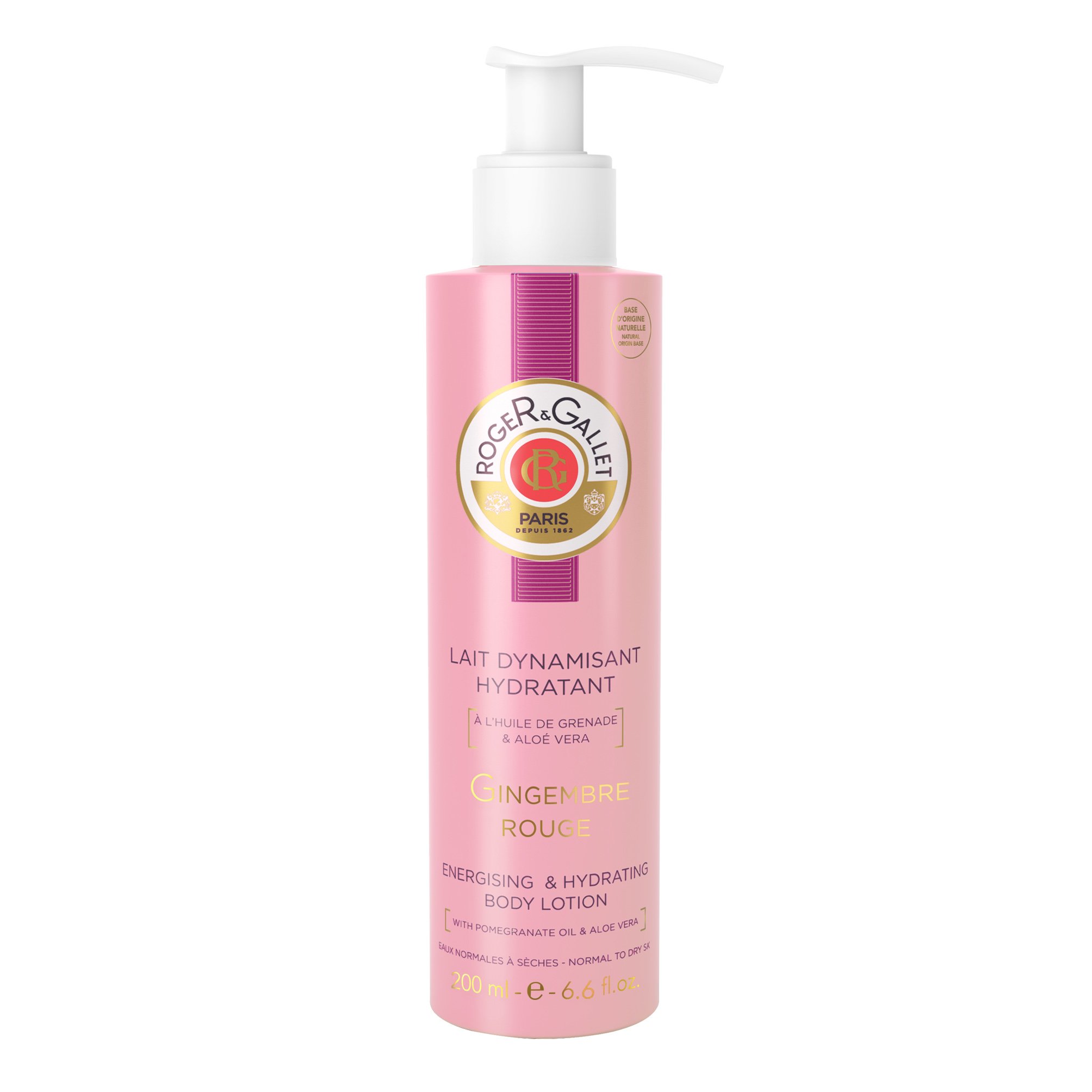 Roger & Gallet Gingembre Rouge Ενυδατικό & Αναζωογονητικό Γαλάκτωμα Σώματος για Κανονικές Ξηρές Επιδερμίδες 200ml