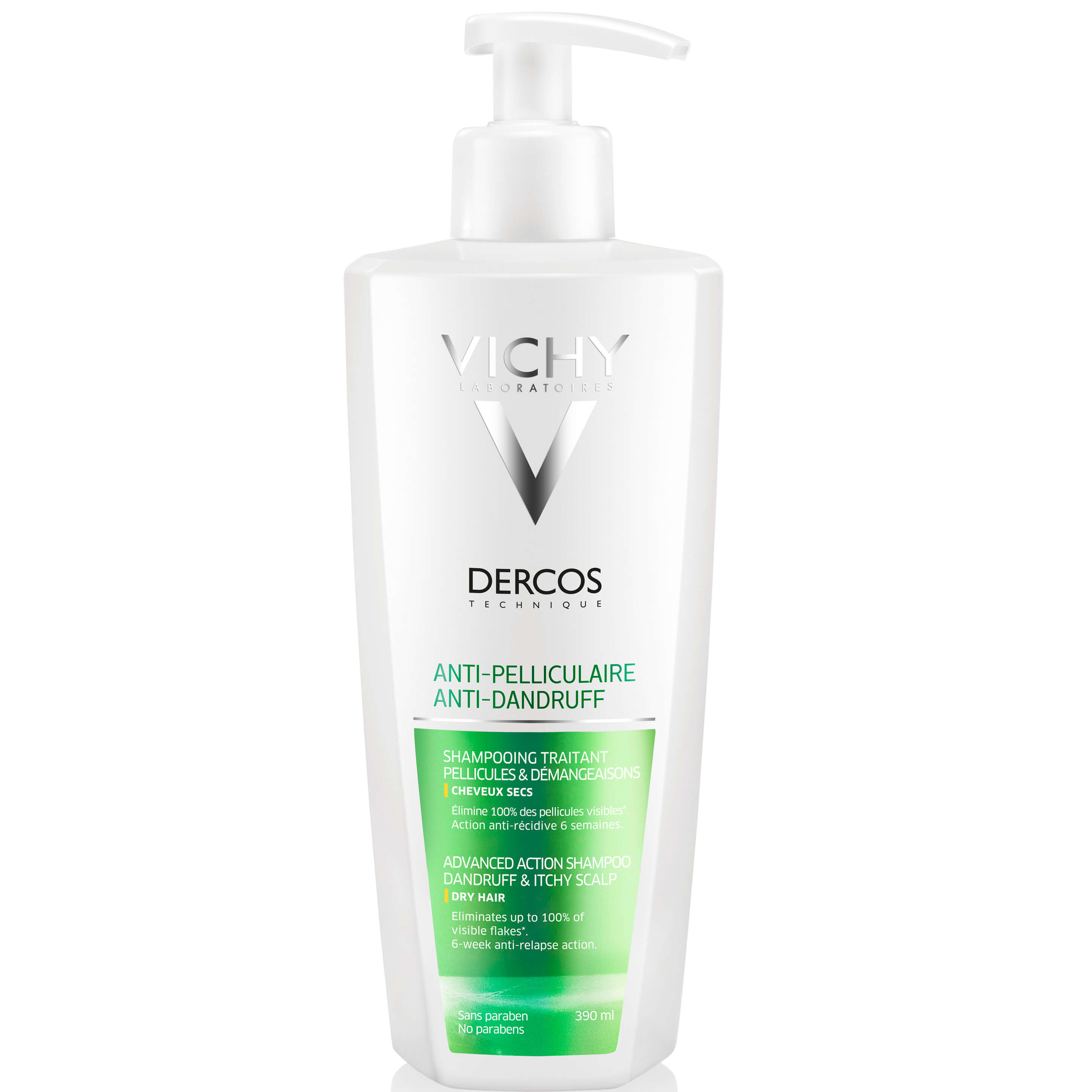 Vichy Dercos Anti-Dandruff DS Shampoo for Dry Hair Αντιπυτιριδικό Σαμπουάν για Ξηρά μαλλιά, 300ml & Δώρο 100ml