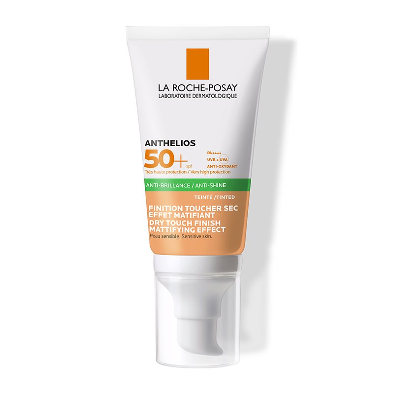 La Roche-Posay Anthelios Anti-brillance Tinted Spf50+ Αντηλιακή Gel Κρέμα Προσώπου με Χρώμα για Ματ Αποτέλεσμα 50ml