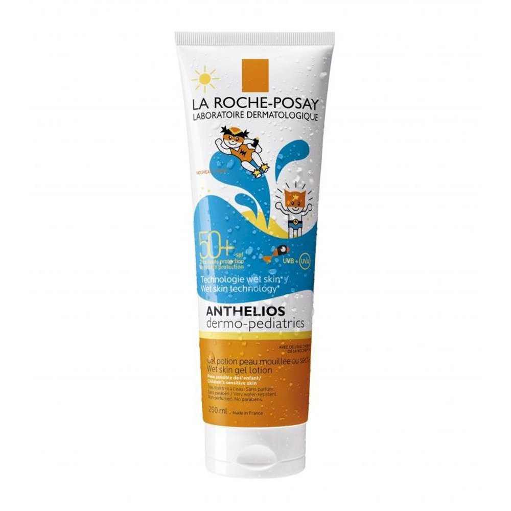 La Roche-Posay Anthelios Dermo-Pediatrics Wet Skin Gel Lotion Spf50+ Παιδικό Αντηλιακό Gel για Βρέγμένο ή Στεγνό Δέρμα 250ml
