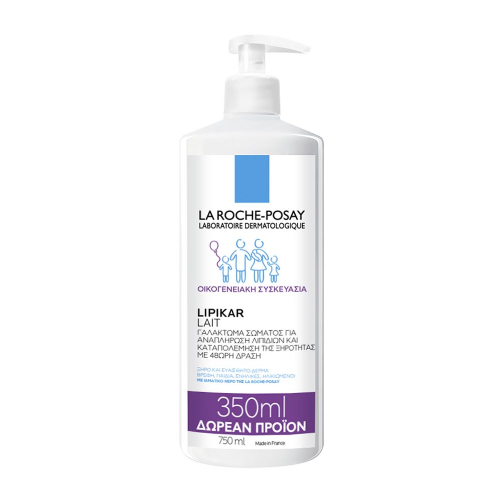 La Roche-Posay Lipikar Lait Γαλάκτωμα Σώματος Εμπλουτισμένο με Λιπίδια Κατά της Ξηρότητας 750ml