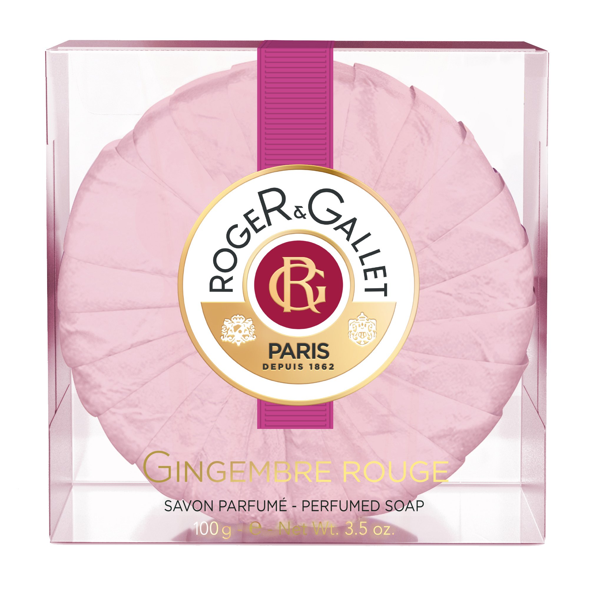 Roger & Gallet Gingembre Rouge Perfumed Soap Bar Γυναικείο Αναζωογονητικό Φυτικό Σαπούνι Σώματος με Άρωμα Τζίντζερ 100gr