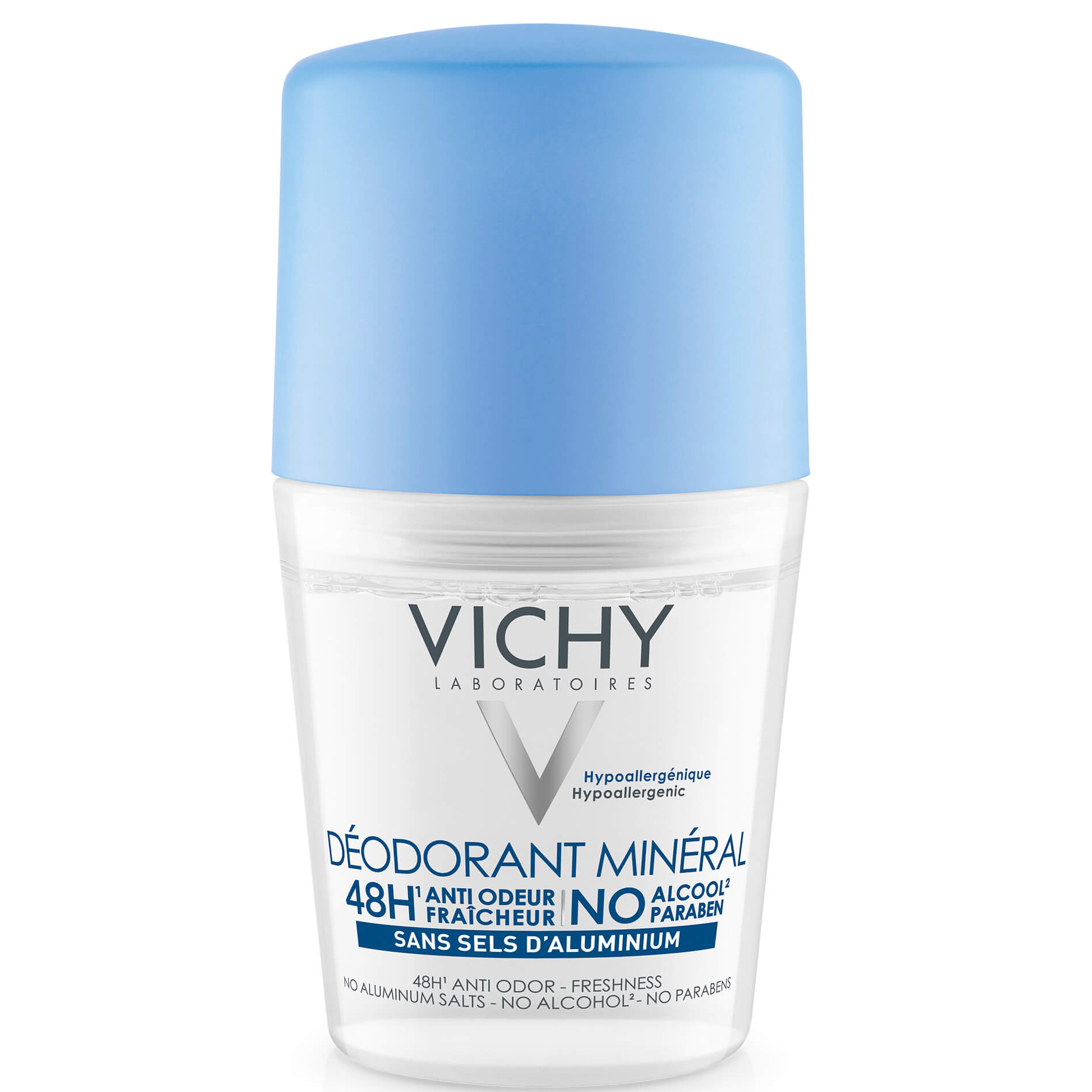 Vichy Deodorant Mineral Roll On Αποσμητικό Μέγιστη Ανοχή, Φρεσκάδα και Ενυδάτωση για Ευαίσθητη ή Αποτριχωμένη Επιδερμίδα 50ml