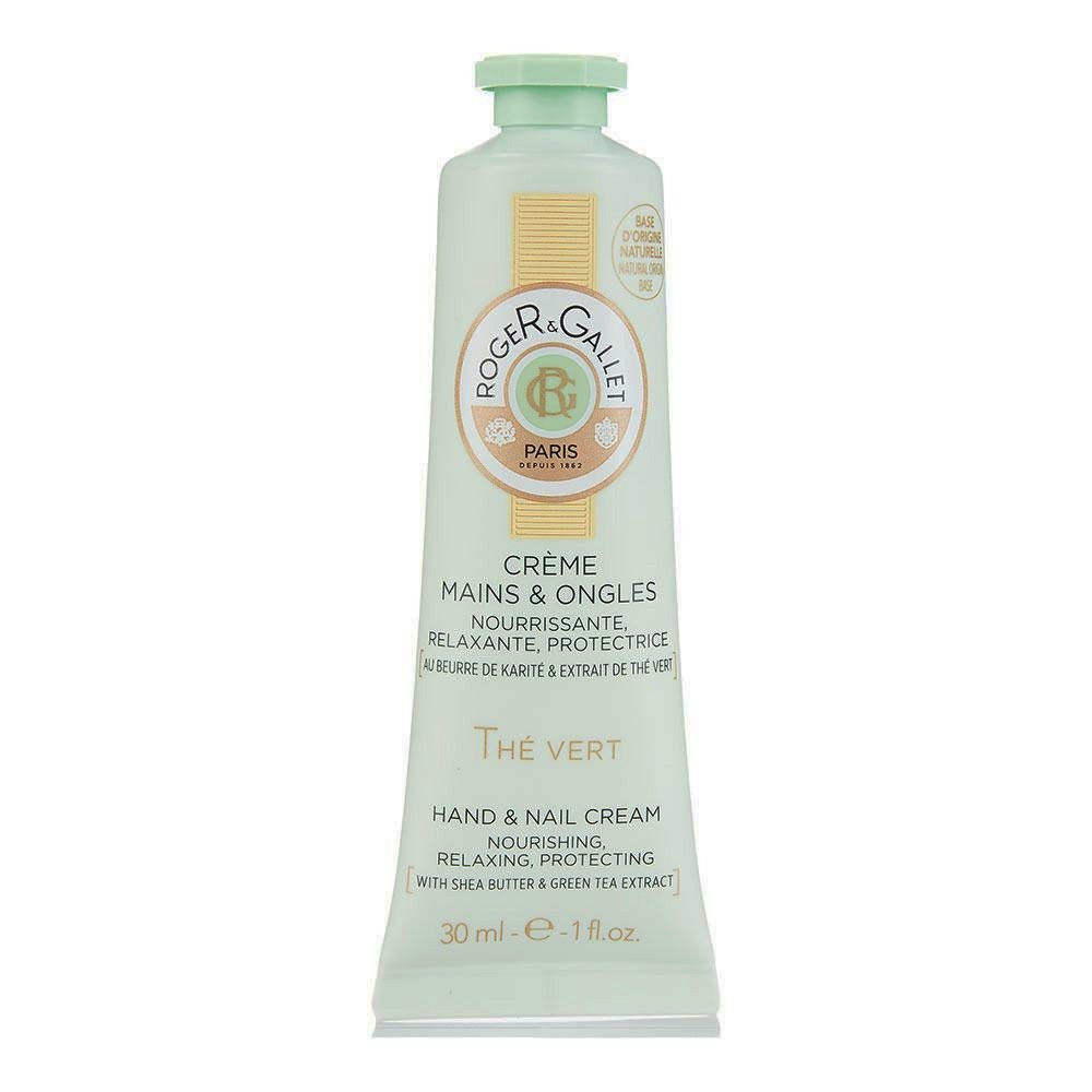Roger & Gallet The Vert Hand & Nail Cream Ενυδατική Κρέμα για τα Χέρια & τα Πετσάκια, για Κανονικές προς Ξηρές Επιδερμίδες 30ml