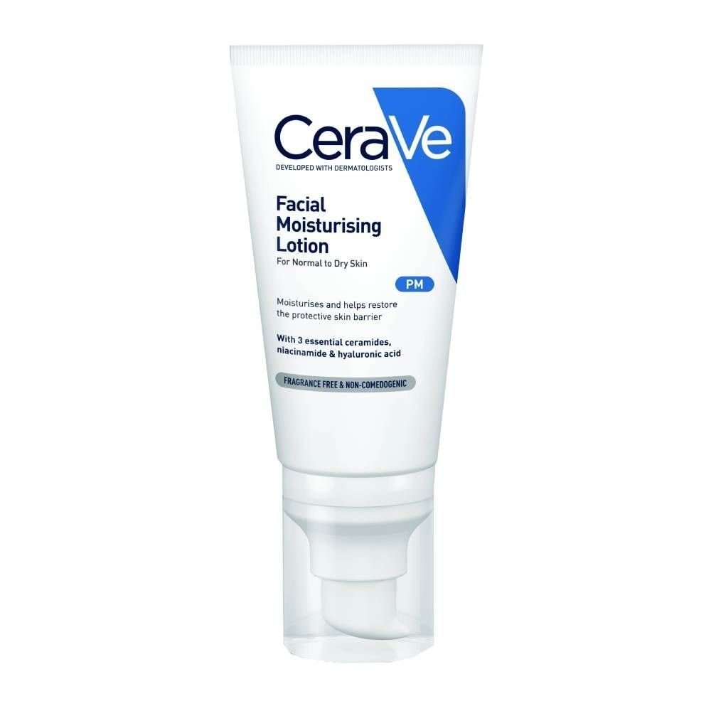 CeraVe Facial Moisturising Lotion Ενυδατική Κρέμα Προσώπου για Κανονική Ξηρή Επιδερμίδα 52ml