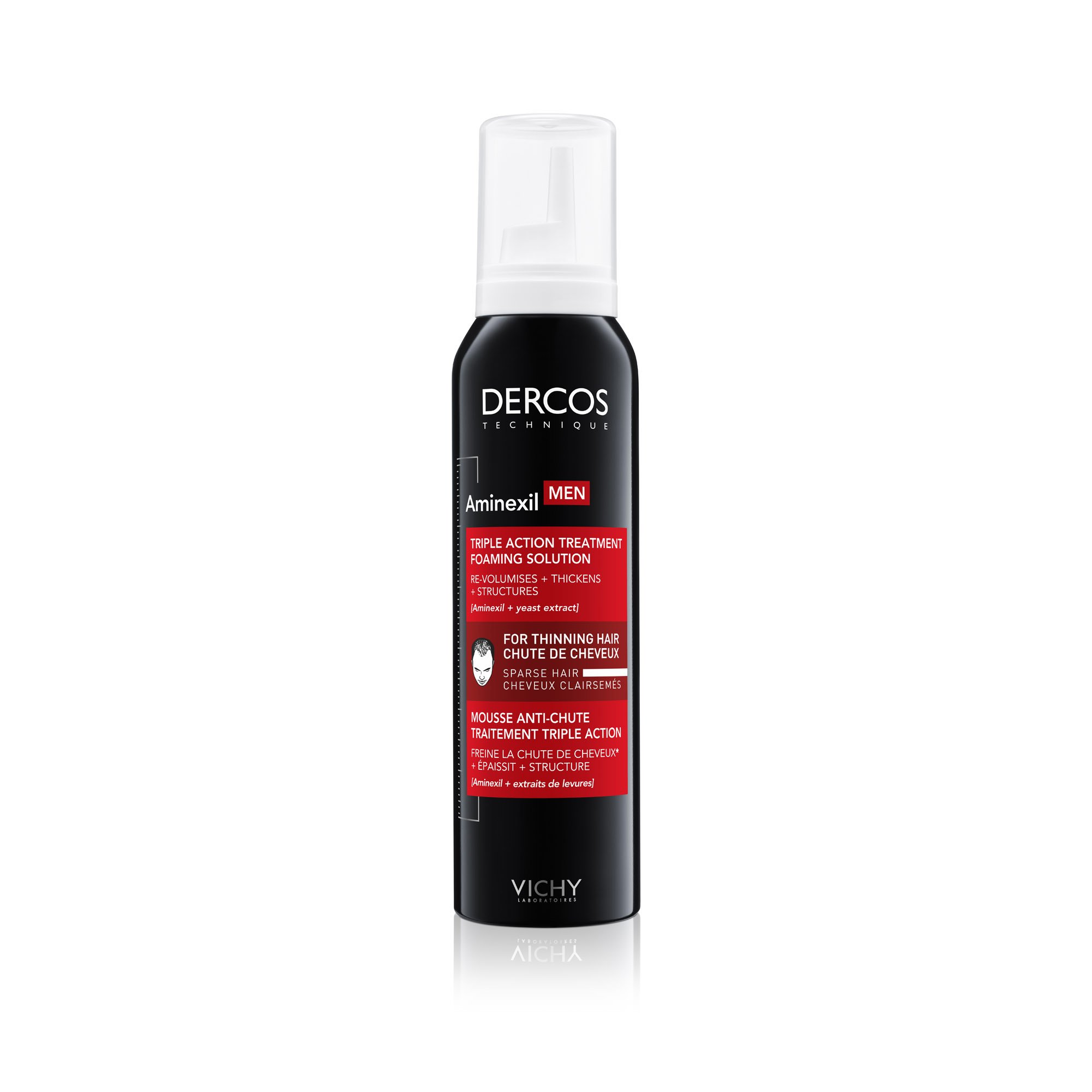 Vichy Dercos Men Aminexil Αφρός Τριπλής Δράσης Κατά Της Ανδρικής Τριχόπτωσης 150ml