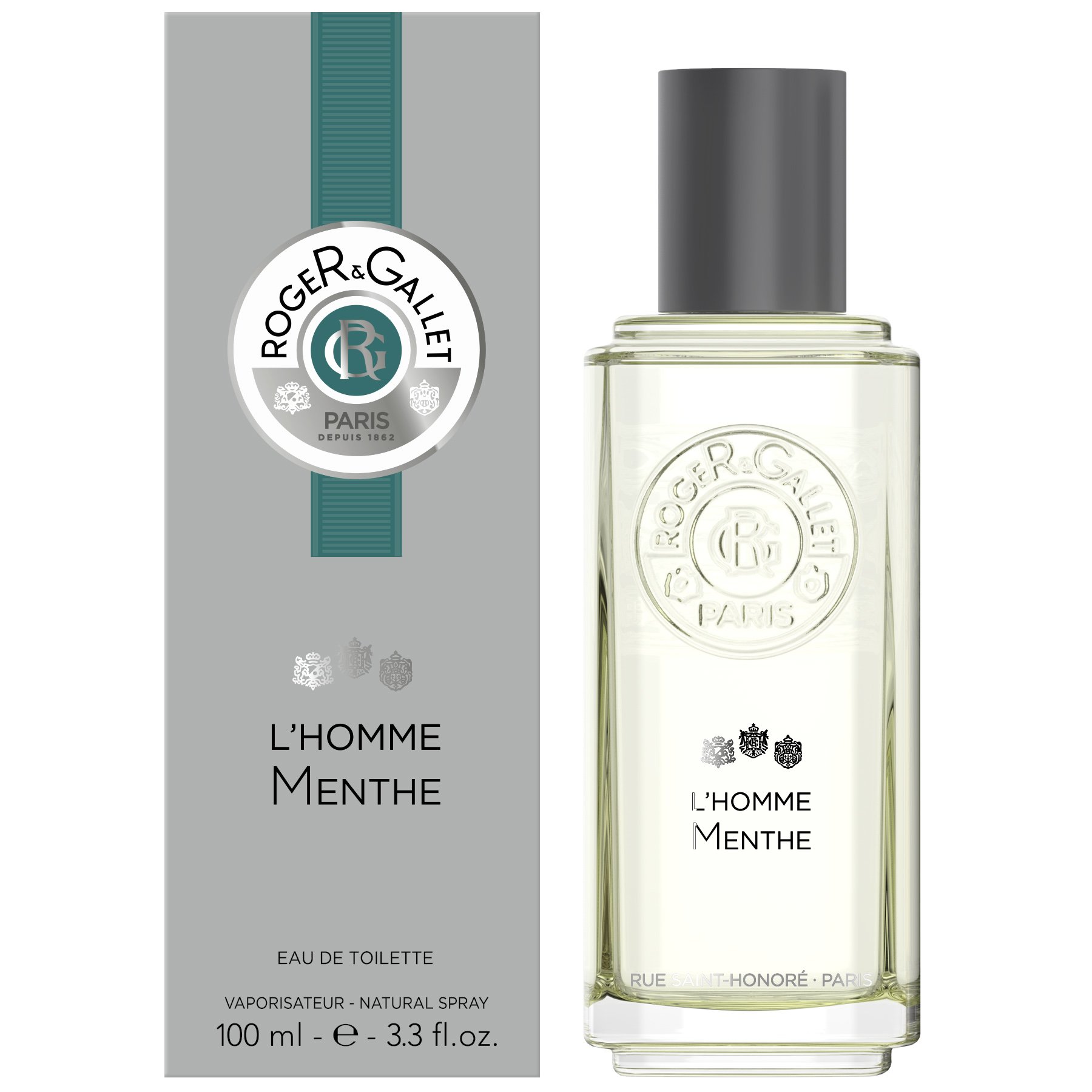 Roger & Gallet L’Homme Menthe Eau De Toillete Ανδρικό Αναζωογονητικό Άρωμα με Νότες Μέντας, Μόσχου & Βασιλικού 100ml