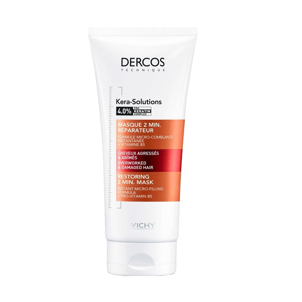 Vichy Dercos Kera-Solutions Restoring 2 min Mask Επανορθωτική Μάσκα για Ταλαιπωρημένα Μαλλιά 200ml