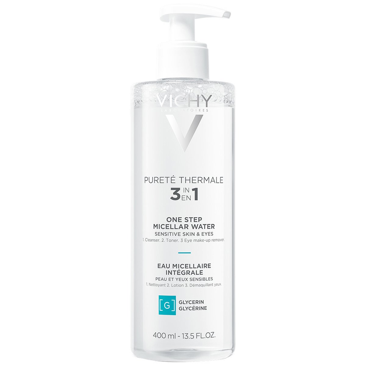 Vichy Vichy Purete Thermale Mineral Micellar Water Νερό Micellaire με Μεταλλικά Στοιχεία για Πρόσωπο & Μάτια 400ml
