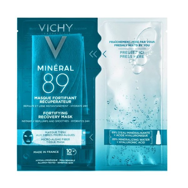Vichy Mineral 89 Fortifying Instant Recovery Mask Μάσκα Ενδυνάμωσης & Επανόρθωσης 29gr