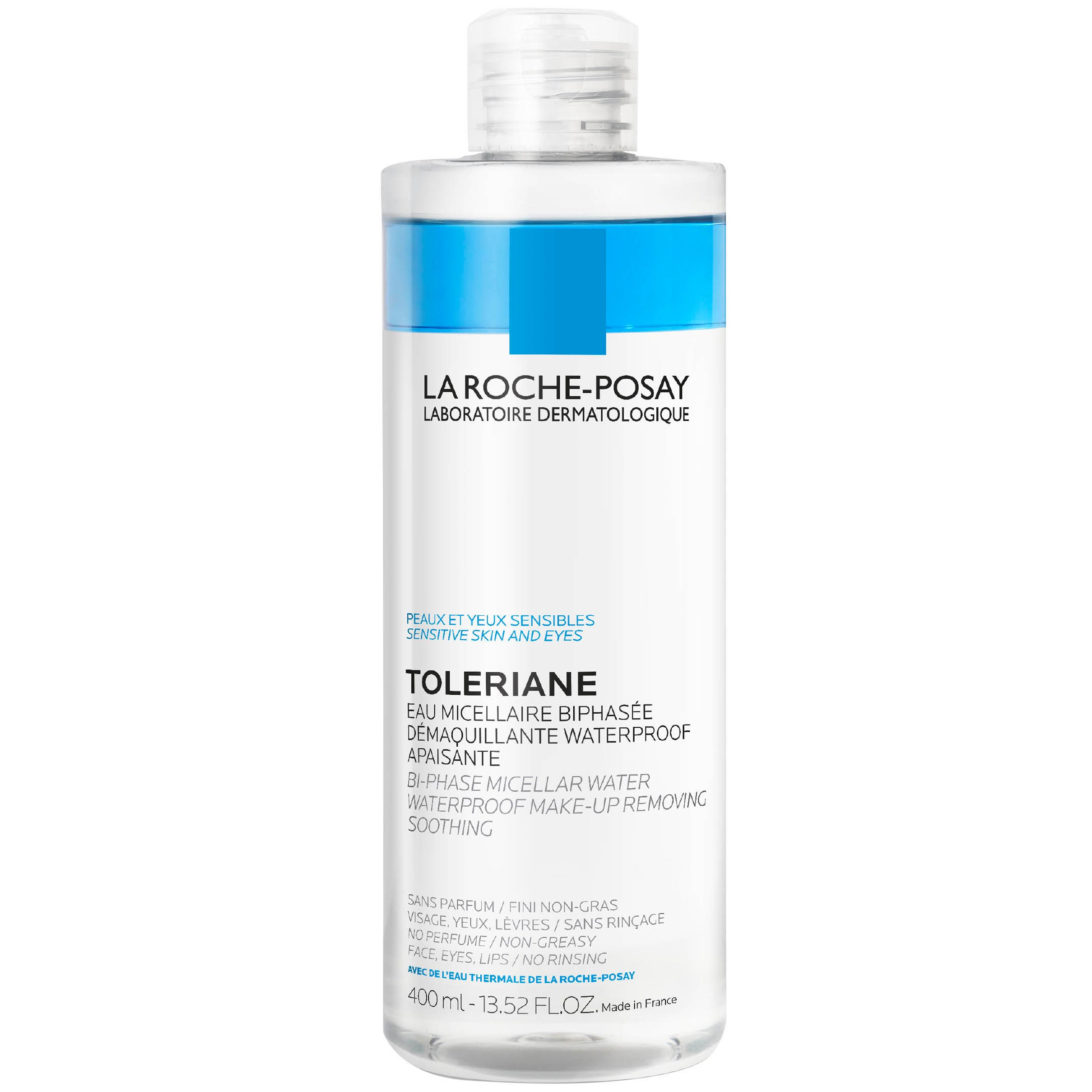 La Roche-Posay La Roche-Posay Toleriane Biphased Micellar Water Διφασικό Μικυλλιακό Νερό που Αφαιρεί Ακόμα & το Αδιάβροχο Μακιγιάζ 400ml