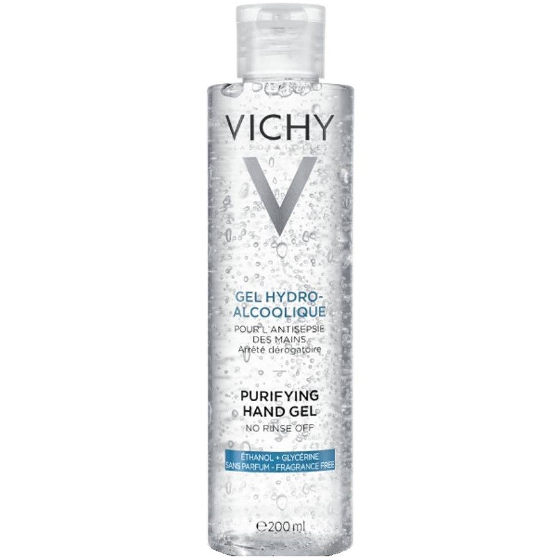 Vichy Gel Hydro-Alcoolique Purifying Hand Gel Καθαριστικό, Ενυδατικό Gel Χεριών με Αντισηπτική & Καλλυντική Δράση 200ml