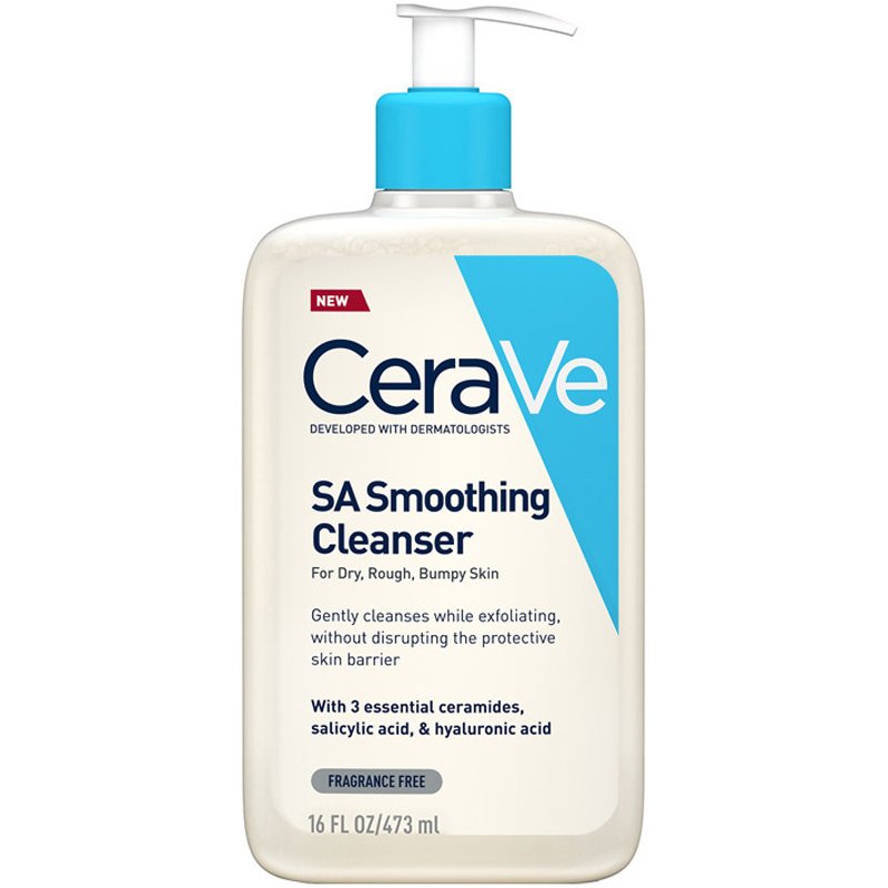 CeraVe SA Smoothing Cleanser Gel Ενυδατικό Καθαριστικό Προσώπου & Σώματος για Ξηρή Επιδερμίδα 473ml