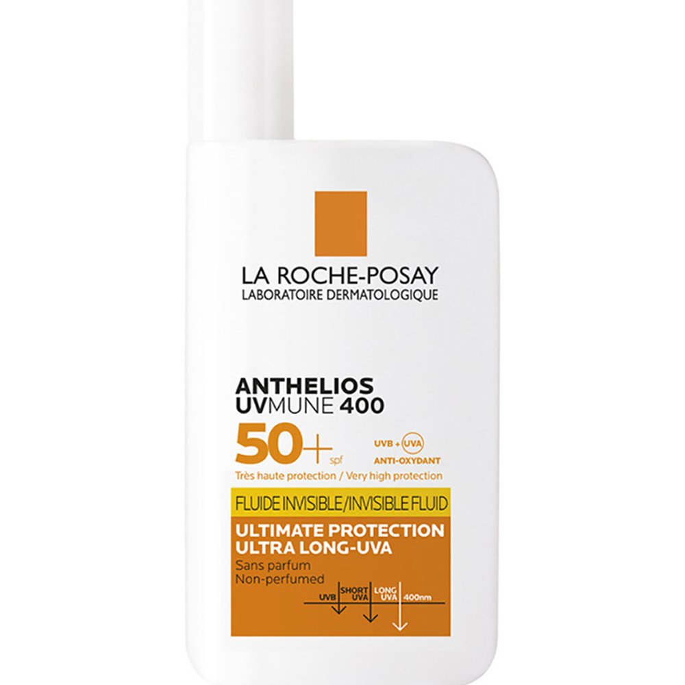 La Roche-Posay La Roche Posay Anthelios UVMune 400 Spf50+ Invisible Fluide Λεπτόρρευστο Αντηλιακό Προσώπου Πολύ Υψηλής Αντηλιακής Προστασίας Χωρίς Άρωμα 50ml