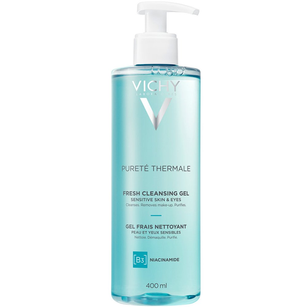 Vichy Purete Thermale Fresh Cleansing Gel Καθαρισμού & Ντεμακιγιάζ Προσώπου - Ματιών, Κατάλληλο για Ευαίσθητες Επιδερμίδες 400ml