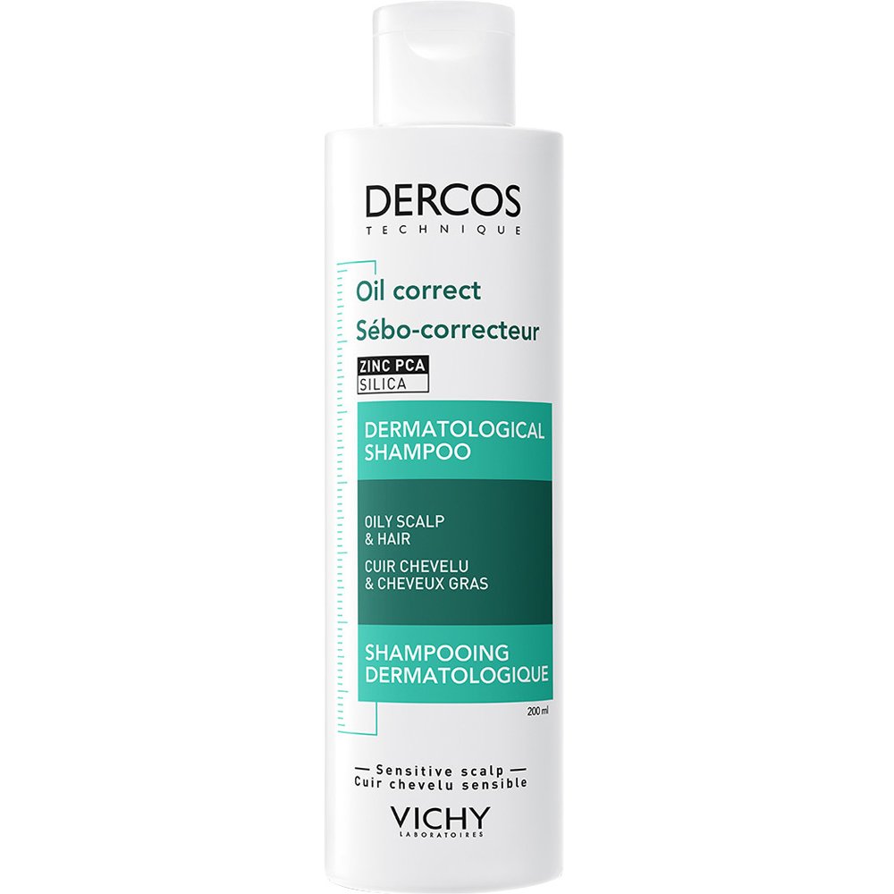 Vichy Vichy Dercos Oil Correct Shampoo Σαμπουάν για Λιπαρά Μαλλιά & Τριχωτό με Δράση Κατά του Σμήγματος με Σαλικυλικό Οξύ & Αντιοξειδωτικά 200ml