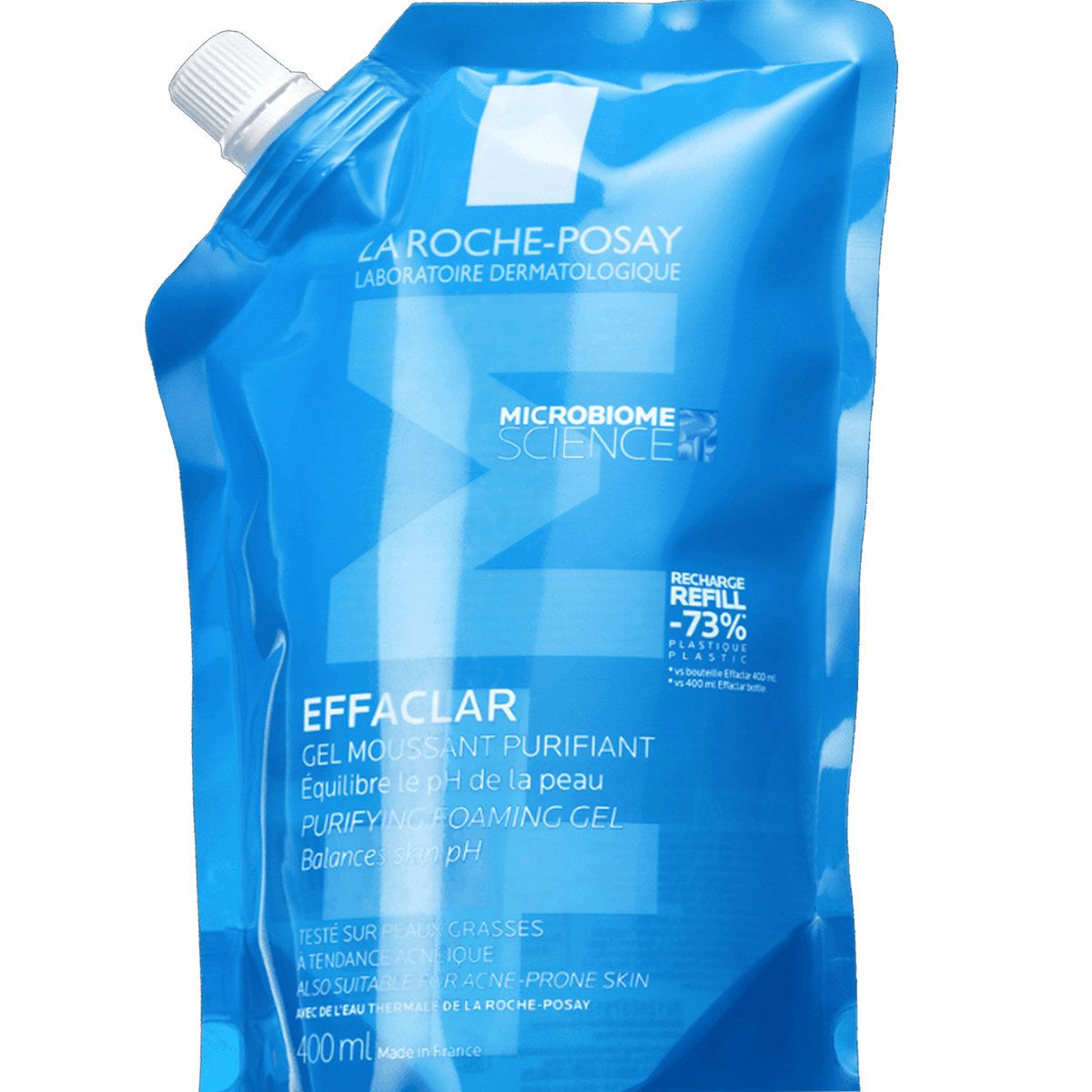 La Roche-Posay Effaclar Gel - Refill Τζέλ Καθαρισμού Προσώπου για Λιπαρά Δέρματα με Τάση Ακμής 400ml