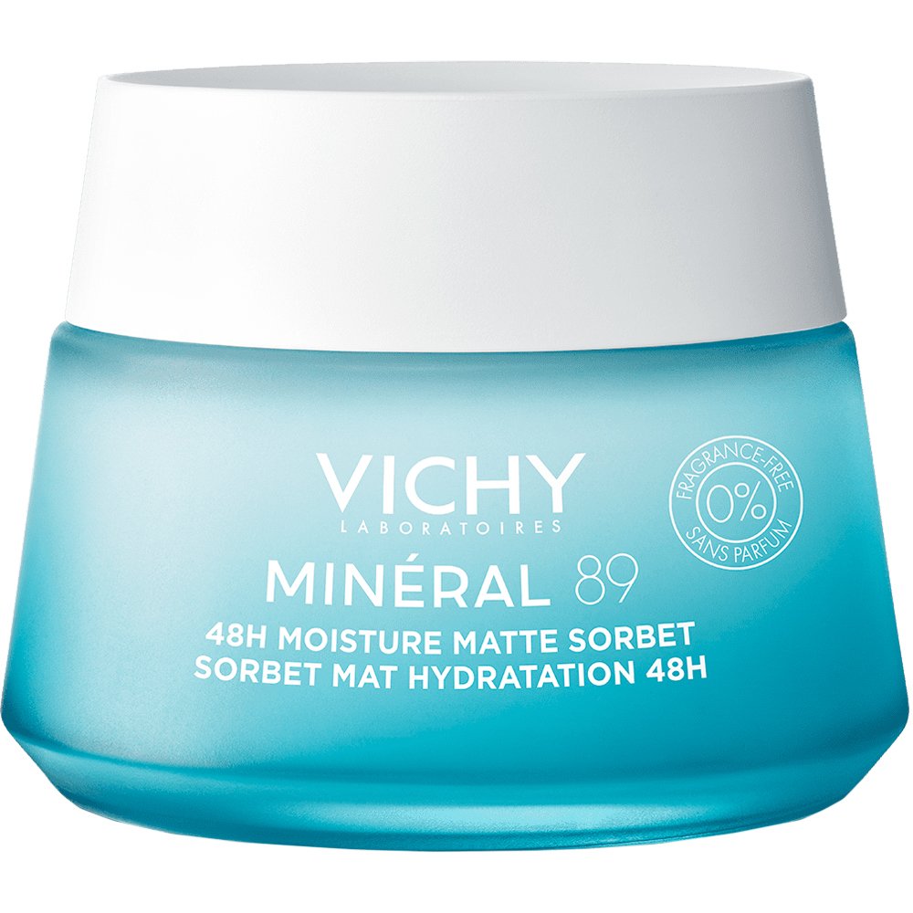 Vichy Mineral 89 48h Moisture Matte Sorbet Cream Κρέμα - Gel Ενυδάτωσης για Λιπαρή Επιδερμίδα Έως & 48 Ώρες με Ματ Αποτέλεσμα 50ml