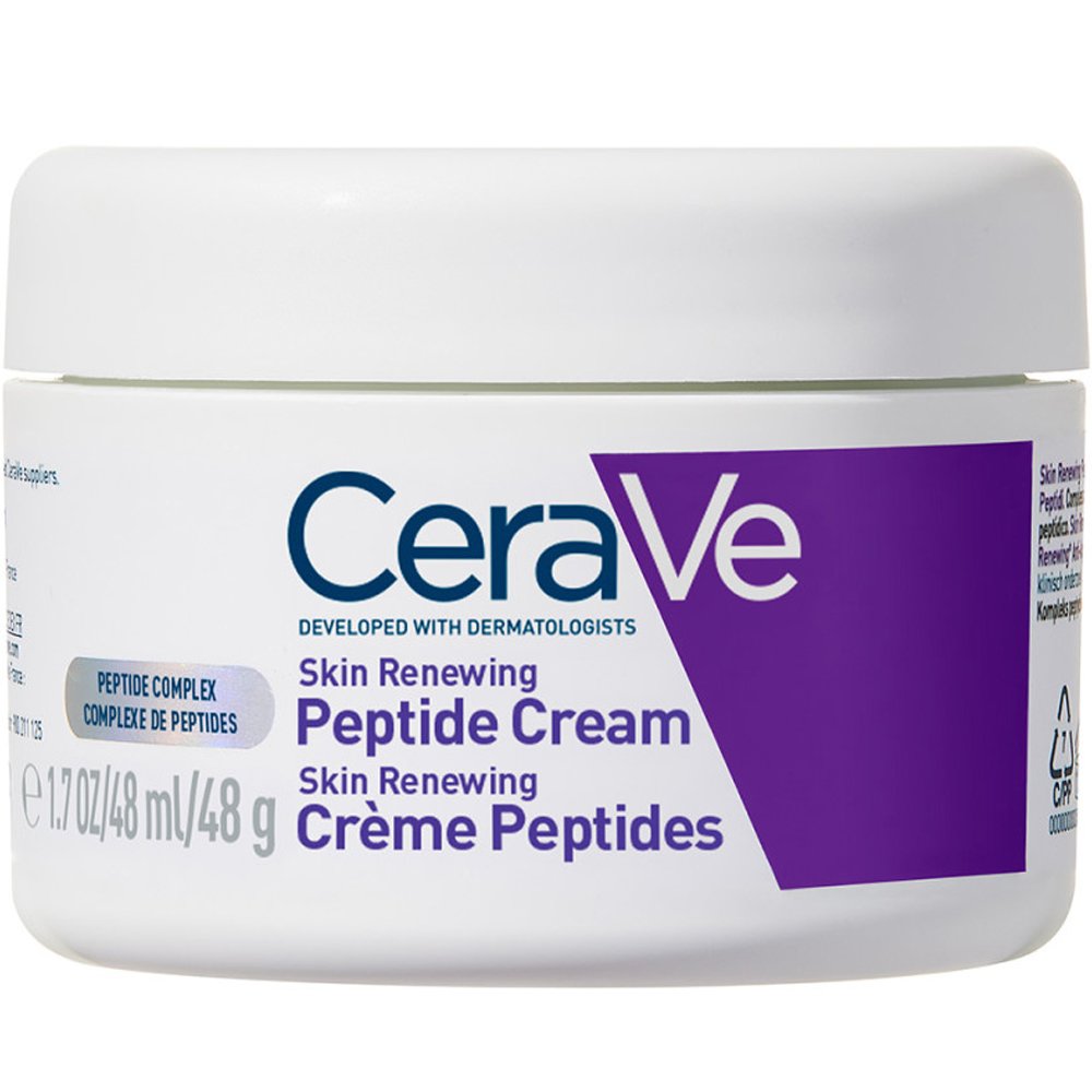 CeraVe Skin Renewing Peptides Cream Κρέμα Προσώπου για Σύσφιξη & Ενυδάτωση με 3 Απαραίτητα Κεραμίδια, Σύμπλοκο Πεπτιδίων & Νιασιναμίδη 48g